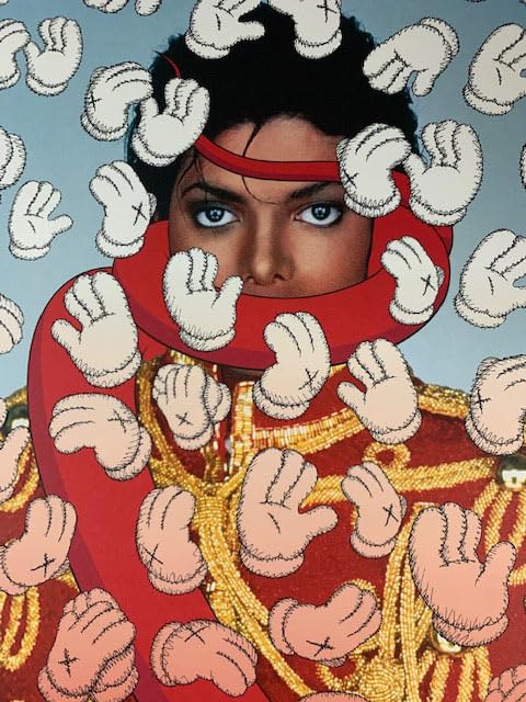 カウズ 額装済/Michael Jackson ON the Wall/Kaws KAWS | KAWS x Michael Jackson - On The Wall (2019